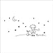 Halloween Geschenk Sterne Mond Wandaufkleber Der Kleine Prinz Junge Wandtattoo Kinderzimmer Cartoon Decor Art Vinyl Home Decor19 * 42 Cm