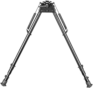 13-27 Inch Tactical Bipod Pivot Tilt with Pod Lock Swivel Lever for Long Range Shooting - bravovski