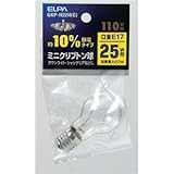 朝日電器 ELPA ミニクリプトン球 GKP-H22H(C)