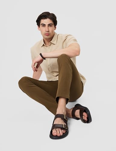 Image of Lee Cooper LC9758C Genuine Leather Sandals For Men | Ligntweight & Comfortable |