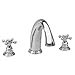 Newport Brass 3-896 Alveston Double Handle Roman Tub Faucet with Metal Cross Han, Antique Brass