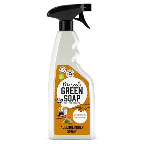 Marcel's Green Soap – Allzweckreiniger Spray Sandelholz & Kardamom – Reinigungsspray – Umweltfreundlich – Vegan – Zu 95% biologisch abbaubar – 500 ml