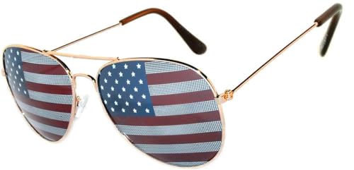 Image of OWL Aviator Pilot Sunglasses for Women and Men Size Medium Gold, Black, Silver, Bronze, Colorful Metal Frame