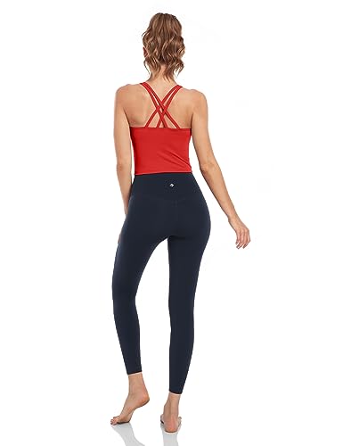 Image of HeyNuts Longline Zeal Bras Medium Impact Wirefree Sports Bras Workout Crop Tank Tops with Removable Pads, A-D Cups