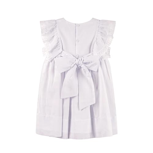 Feltman Brothers Girls White Voile & Lace Princess Wedding Dress2