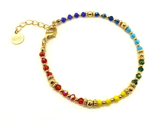 Healing Gemstone Crystals 7 Alignment Chakras Stress Relief Bracelet Yoga Reiki for Woman Balance