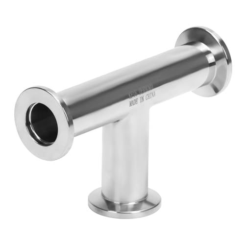 Image of DERNORD KF-16 Tee 3 way Vacuum Fittings Stainless Steel 304 Pipe Fittings