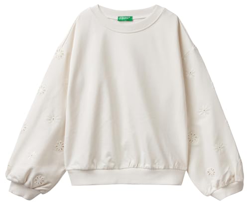 United Colors of Benetton Maglia G/C M/L 3BC1C10ID Tuta, Panna 0Z3, 122 cm Bambina