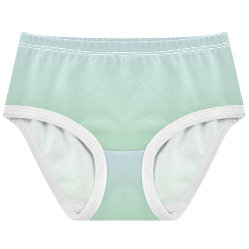 Joisal Elegant Blue Celadon Green Gradient Cute Panties Girl Girls Underwear Toddlers Cotton Cartoon Briefs Kids Undies 2t