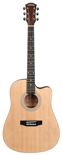 Cascha CGA110 Student Series guitare folk avec pan coupé + housse - Les Beatles, Paul McCartney, John Lennon, RIngo Starr, George Harrison Cascha CGA110 Student Series guitare folk avec pan coupé + housse – Image 3