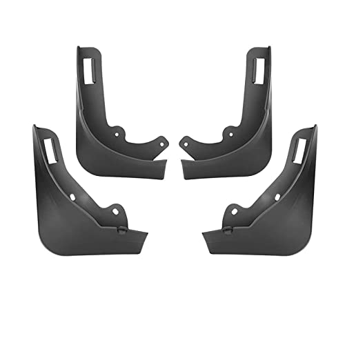 Bavettes Tesla Modèle Y motif fibre de carbone noir mat pour une finition luxe