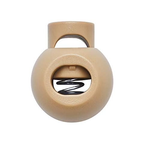 200Pcs Cord Locks Silicone for Drawstrings Elastic Cord Rope Adjuster Non Slip Stopper(100 Black and White) Cover