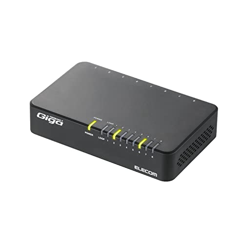 【ほぼ未使用】ELECOM EHB-SX2A08F 8ポート 10G Amazon | エレコム スイッチングハブ ギガビット 8ポート 金属筐