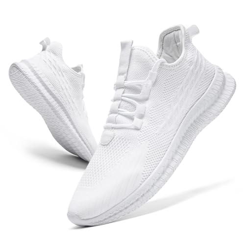 Image of Women's Tennis Running Walking Shoes Slip on Casual Non Slip Athletic Workout Gym Sneakers Fashion Lightweight Breathable Mesh Jogging Work Sports Outdoor Shoe