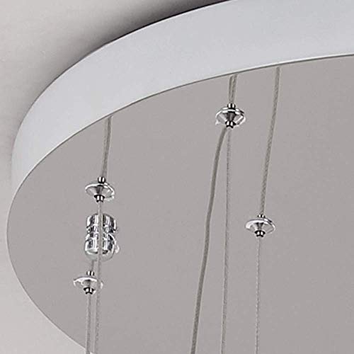 Carré glaçon Suspension 6 lumières pour sublimer un plafond haut