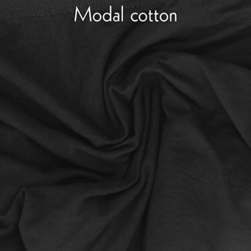 LUEXBOX Pocket Pantie for Women, Travel Underwear with Secret Pocket Panties Women's, 4 Packs (Black)3