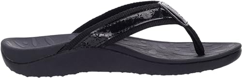 Image of Joomra Women's Flip Flops Arch Support Orthotic Thong Sandals | Plantar Fasciitis Relief, Supportive Sole, Vegan Leather Upper, Soft Toe Post, Comfortable Beach Pool Daily Use
