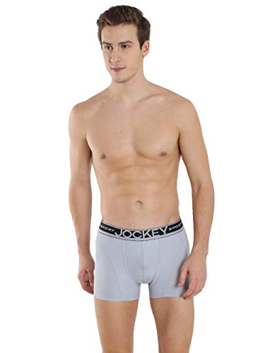 Image of Jockey SP56 Men's Micro Touch Nylon Elastane Stretch Trunks with Stay Fresh & Stay Dry Technology