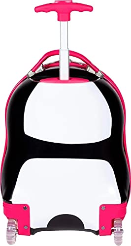 Mochila Infantil Malinha Escolar Rígida Rodinhas Urso Panda
