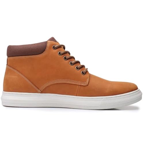 Image of Arkbird Casual Sneaker Boots, High-Top Sneakers Lace-up Leather Chukka Shoes for Men
