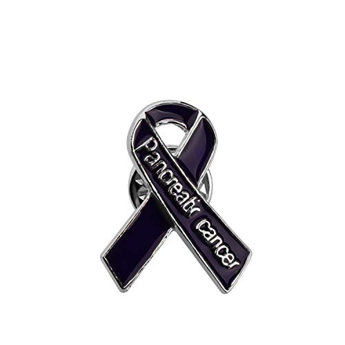 CENWA Pancreatic Awareness Gift Pancreatic Purple Ribbon Pin Pancreatic Enamel Cancer Support Jewelry