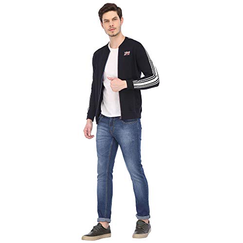 Image of Spykar Men's Cotton Blend Hooded Neck Sweatshirts