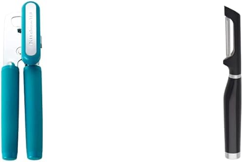 KitchenAid Soft Classic - Abrelatas multifunción, 8.29 pulgadas, Ocean Drive y KE112OHOBA KitchenAid Classic Euro Peeler, talla única, negro 2