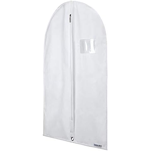 HANGERWORLD 30 Inch Childrens White Breathable Baby Toddler Clothes Cover Bag Cover