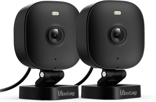 VIM TAG 2 5K Überwachungskamera Aussen 5G WLAN Kamera Kamera Überwachung Aussen mit KI- Bewegungserkennung Aufnahme Aussenkamera mit App Farbnachtsicht 2-Wege-Audio SD/Cloud Alexa IP65 2 Packungen
