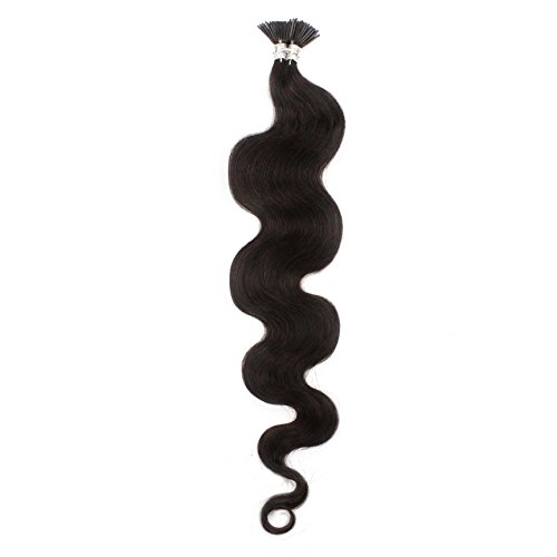 Romantic Angels100% Remy Keratin Stick I Tip Hair Extension 20inch 0.5g/strand 100s/lot Wavy Human Hair Natural Color
