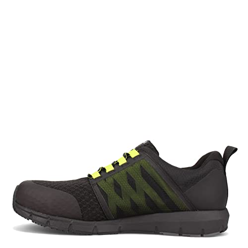 Image of Timberland PRO Men's Radius Composite Safety Toe Industrial Athletic Work Shoe, Black /High-Viz, 13 W