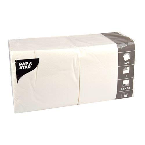Papstar Servilletas 12391, color blanco, 33 x 33 cm, 5000 unidades
