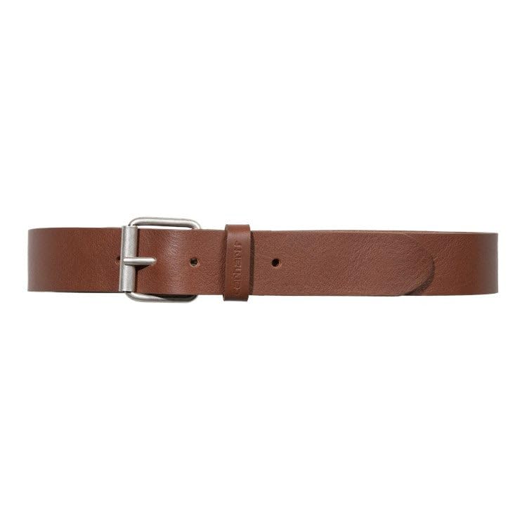Ceinture marron Carhartt Scrpt Belt Cognac - Silver