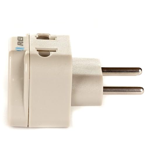 OREI India to Switzerland, Rwanda, Liechtenstein (Type J) Travel Adapter Plug - 2 in 1 - CE Certified - RoHS Compliant - White Color (DB-11A)