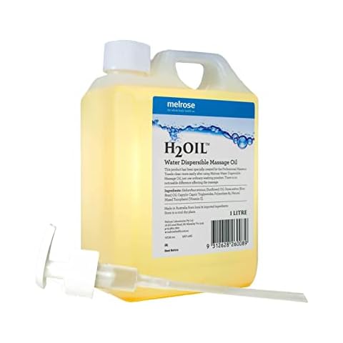 1000ml Melrose Water DISPERSIBLE Massage Oil H2Oil Cover