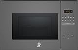 Balay 3CG5172A2 - Microondas, electrónico, Encastrable sin marco, 38 cm, 20 l, 5 F, Aqualisis, Ap. lateral izquierda, Control Deslizante, 8 recetas, Lanzamiento 202, Cristal Gris Antracita