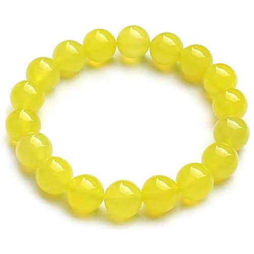 Bracelet en jade jaune véritable et agate, un bijou en pierres naturelles d'exception