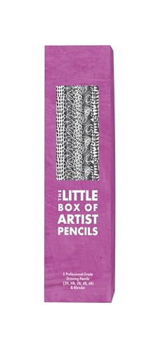 The Little Box of Artist Pencils: 5 Professional-Grade Drawing Pencils (2H, HB, 2B, 4B, 6B) & Blender image 2