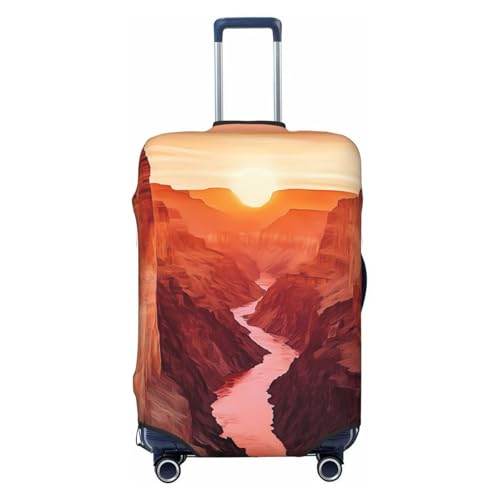 Grand Canyon Arizona Elastic Travel Luggage Cover, Washable Spandex Suitcase Protector, Anti-Scratch Fits 18-32 Inch