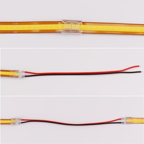 Image of LEDENET COB White LED Strip Light DC24V 5M /16.4Ft COB White LED Lights 6000K 528LEDs /M 8mm High Density CRI 90+ Dimmable LED Tape Light IP20 Cut Anywhere for Bedroom(No Adapter and Controller)