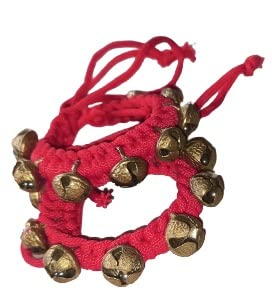 | PRANCHI | BRASS KIDS DANCING GHUNGROO | VERY LIGHT WEIGHT | 8+8 BELLS | - Image 2 thumbnail