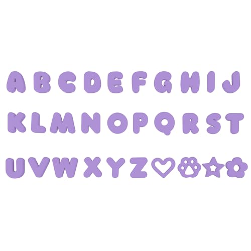 Lettres de dessin animé en silicone alphabet alphabet éducatif enfant