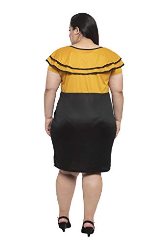 Image of Flambeur Women's Crepe Bodycon Knee-Length Dress