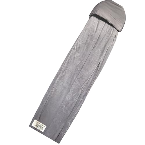 HENKi 100% Baumwolle Cotton Hijab Jersey Kopftuch Frauen Premium (Nude Grau #54)