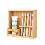 【FSC認証製品】良木工房YOSHIKI 竹製 歯ブラシスタンド 歯ブラシ 収納 歯磨きスタンド 歯磨き粉 電動歯ブラシ 洗面所 おしゃれ 浴室 歯ブラシ立て 歯ブラシホルダー SDGs 脱プラ エコ素材 ナチュラル シンプル YK-HST