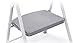 Rubbermaid 1-Step Steel Ladder, Folding Step Stool with Hand Grip and Traction Molded Steps, White, Tested to ANSI US Safety Standards, No Assembly Required