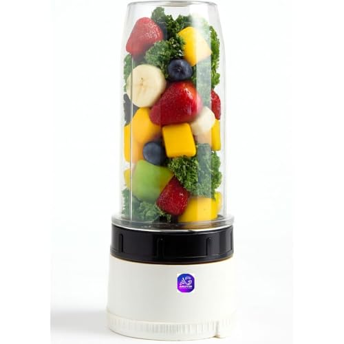 Image of 600ml Capcity Bullet jar Compactible with Juicer Sujata Mixer Grinder Models Powermatic, Supermix, Dynamix Stainless steel 6 Blade and 6 teeth couplar