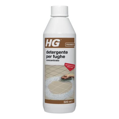 HG Detergente Spray per le Fughe delle Piastrelle, Rimuove lo Sporco Ostinato, Segni e Macchie, 500 ml (591050106)