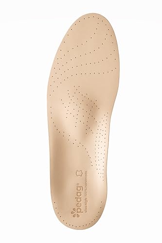 Pedag Viva High | Extra High Arch Support | Made in Germany | for Plantar Fasciitis | Metatarsal Support | Tan | Women US 9/ Men 6/ EU 39