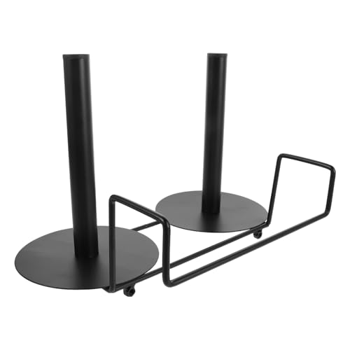 FIXOSHEE Dispensador Colgante para Bolsas de Plástico Soporte Doble, Estante para Bolsas de Compras Resistente de Acero Inoxidable, Adecuado para Supermercados Concurridos